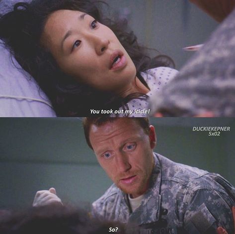 Crowen- Cristina Yang & Owen Hunt Greys Anatomy Owen, Cristina Yang Quotes, Cristina And Owen, Christina Yang, Greys Anatomy Couples, April Kepner, Tik Tok Videos Funny, Owen Hunt, Grays Anatomy Tv