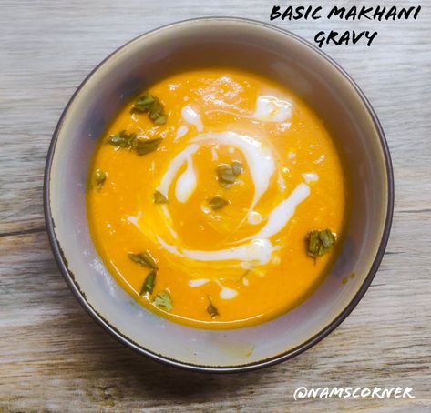 Basic Makhani Gravy Recipe | Restaurant Style Makhani Gravy Red Gravy, Paneer Makhani, Mushroom Curry, Tomato Nutrition, Gravy Recipe, Red Tomato, North India, Gravy Recipes, Red Food