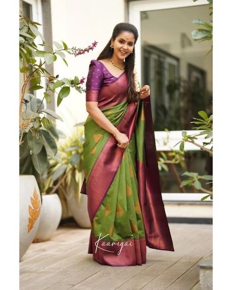 Katapadrachi Saree Blouse Design, Copper Saree, Blue Blouse Designs, Silk Saree Blouse Designs Patterns, Traditional Blouse Designs, Latest Model Blouse Designs, Silk Saree Blouse Designs, Half Saree Designs, Simple Blouse Designs