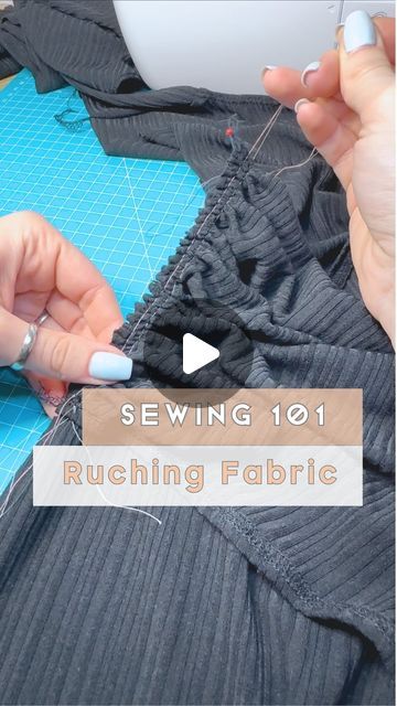 Anaïs | Sewing Addict and Pattern Designer on Instagram: "I simply love the look of ruched fabric. It’s a simple technique and gives your garment a whole lot of flair ✨🌸  At first I didn’t know about the 2-line method, but it’s a true gamechanger.  Are you doing ruching with one or 2 basting stitches?  .  .  #sewing #sewingtips #sewinghacks #learntosew" How To Ruche A Dress, Ruching Technique, Stitches Sewing, Basting Stitch, Sewing 101, Diy Sewing Clothes, Sewing Tips, Learn To Sew, Sewing Clothes