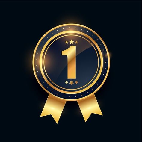 1st winner golden medal number one achie... | Free Vector #Freepik #freevector #number #sports #metal #award 1 Number Wallpaper, 1 Logo Design Number, Number One Logo, Chinese Frame, Saraswati Photo, Number Wallpaper, Flat Design Icon, Golden Number, Badge Icon