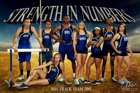 BHS Track Team banner Strength in Numbers Mikel's Photography & Design 702-564-7166 www.MikelsPhotography.com Cross Country Pictures, Team Poster Ideas, Team Picture Poses, Track Photography, Track Senior Pictures, Track Photos, Senior Banner, Strength In Numbers, Track Pictures