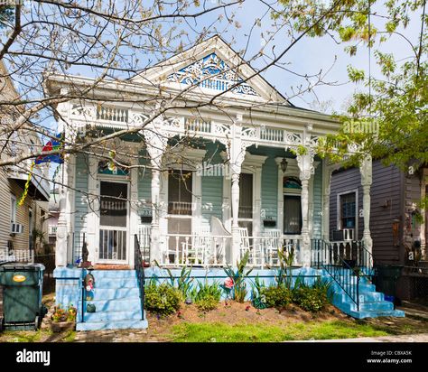 Shotgun House, Willow Creek, New Orleans, Architecture Design, Photo Image, High Resolution, Stock Images, Resolution, Stock Photos