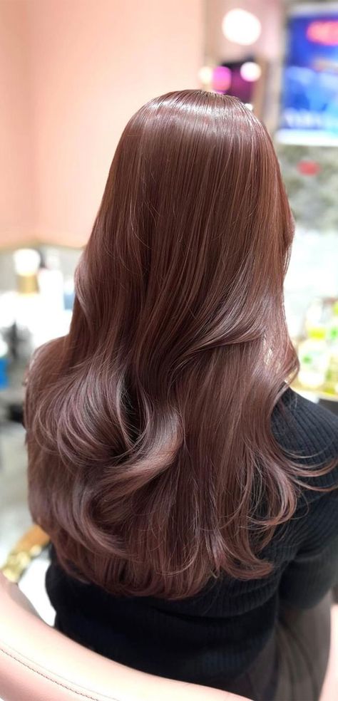 Ruby Brown Hair Color, Autumn Hair Colour Ideas Hair Color For Asian Skin, Hazel Brown Hair Color, Asian Brown Hair, Asian Hair Dye, Hazel Brown Hair, Coffee Hair Color, Light Brown Hair Dye, Warm Brown Hair Color, Hair Hazel Eyes