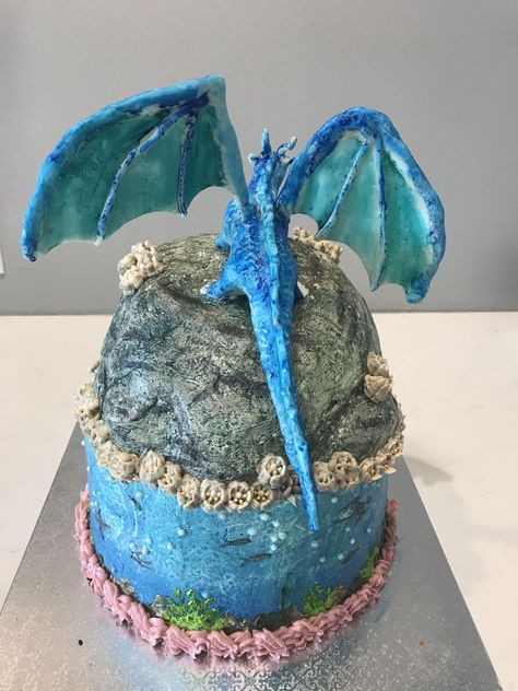 Wings Of Fire Cake - CakeCentral.com Fire Birthday Party Ideas, Fire Cake Ideas, Wings Of Fire Cake, Biology Party, Wings Of Fire Birthday Party, Percy Jackson Cake, Wings Of Fire Birthday, Wings Of Fire Party, Fire Birthday Party