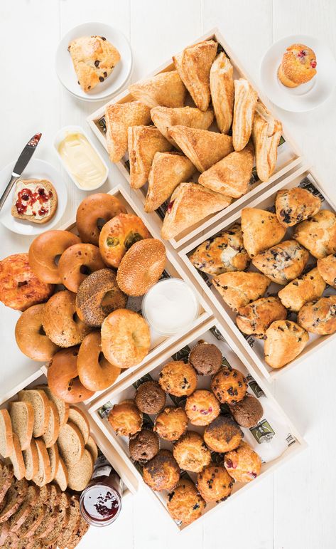 Everyone knows people are more productive when there’s food involved. Make your morning meetings more palatable with gourmet baked goods fresh from our bakery! Breakfast Presentation, The Nugget, Breakfast Platter, Bread Homemade, Morning Meetings, Breakfast Bites, Breakfast Pastries, Pretty Dessert, Marin County