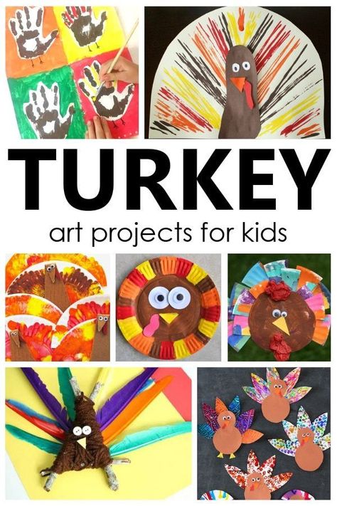 25 creative process art and turkey craft ideas for kids. Add these creative turkey art project ideas to your fall theme, turkey theme, or Thanksgiving activities in preschool and kindergarten. Turkey Art Projects For Kids, Kids Thanksgiving Art, Kids Thanksgiving Art Projects, Turkey Art Projects, Thanksgiving Arts And Crafts, Thanksgiving Art Projects, Turkey Theme, Turkey Crafts Kids, Turkey Project