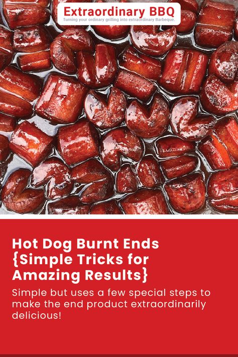 Here is a recipe for Hot Dog Burnt Ends that is deceptively simple but uses a few special steps to make the end product extraordinarily delicious! Burnt Hot Dog Ends, Hot Dog Burnt Ends Smoker, Burnt Ends Hotdogs, Burnt End Hot Dogs, Hot Dog Burnt Ends In Oven, Hot Dog Burnt Ends, Spiral Hot Dogs, Smoked Recipes, Types Of Sausage