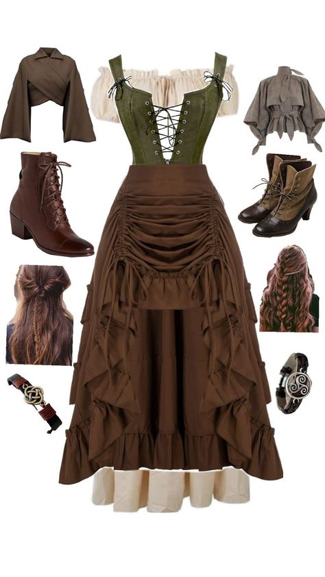 *supposed to be celtic* Pencemaran Udara, Halloween Costumes 2022, Ren Faire Outfits, Fair Outfits, Round Of Applause, Southern Outfits, Cottagecore Outfits, Earthy Outfits, Halloween This Year