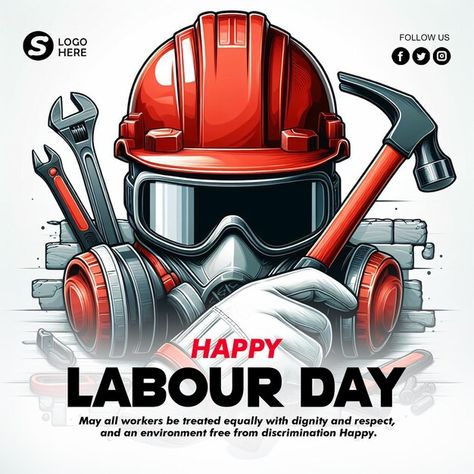 Psd may 1st international labor day with... | Premium Psd #Freepik #psd Happy Labour Day, May 1st, Banner Template Design, Happy Labor Day, Labor Day, Labour, May 1, Banner Design, Design Template