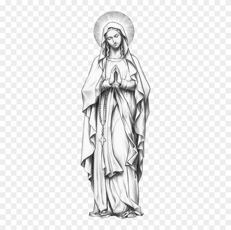 Mother Mary Tattoo Design, Holy Mary Tattoo, Saint Mary Tattoo, Mother Mary Tattoo, Madonna Tattoo, Pray Tattoo, Holy Tattoos, Mother Mary Tattoos, Maria Tattoo