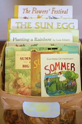 Frontier Dreams: Summertime Rolls Waldorf Summer Solstice, Waldorf Summer, Waldorf Books, Planting A Rainbow, Book Basket, Waldorf Inspired Toys, Solstice Celebration, Waldorf Homeschool, Books Ideas