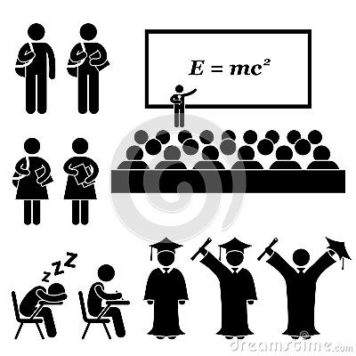 Download Student School College University Pictogram Royalty Free Stock Photography for free or as low as 0.43TL. New users enjoy 60% OFF. 20,330,002 high-resolution stock photos and vector illustrations. Image: 31440127 University Graduate, Photography Student, Stick Figure Drawing, Teacher School, E Mc2, Stick Figure, College University, University Student, Stick Figures