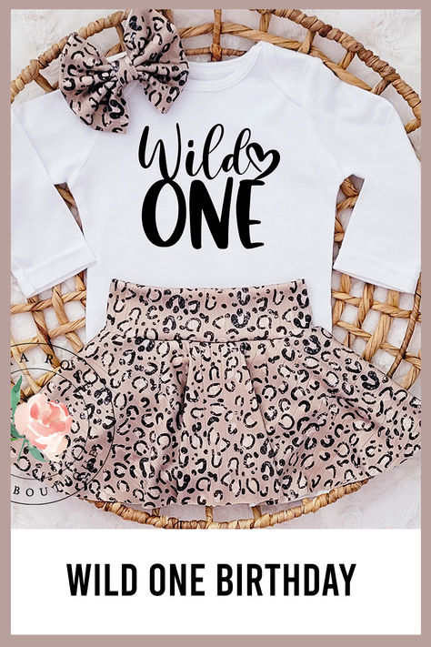 Wild one first birthday outfit.  Wild one onesie.  Animal print skirt with bloomers. Wild One Birthday Outfit, Zoo Birthday Party, First Birthday Outfit Girl, Animal Print Party, Cheetah Skirt, Zoo Birthday, 1st Birthday Outfit, Wild One Birthday, Wild One Birthday Party