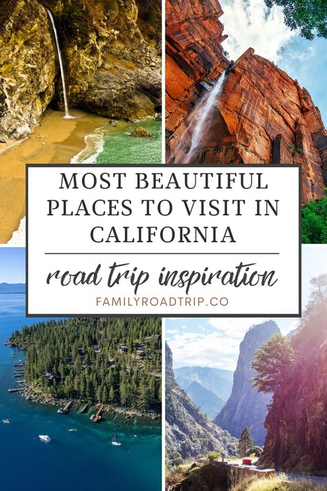 Looking for the most sensationally beautiful places to put on your California itinerary? You won't want to miss these 7 incredible gems | Places in California You've Got To Visit At Least Once | More Tips For Your California Road Trip | Planning a drive in California with your family | Road trip inspiration for California | From the road trip experts at familyroadtrip.co California Itinerary, North California Road Trip, Northern California Coast Road Trip, Ultimate California Road Trip, California Pch Road Trip, California Coast Road Trip Highway 1, California Places To Visit, San Diego Attractions, California Travel Guide