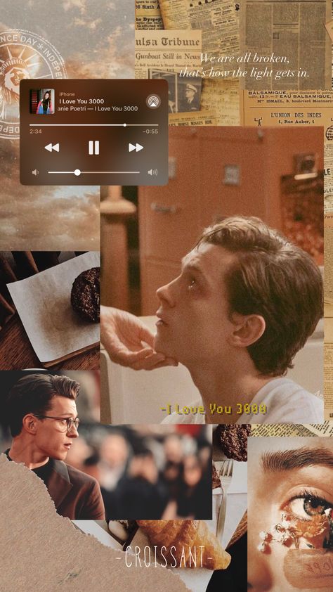 #tomholland #spiderman #iloveu3000 #beige #brown #aesthetic #marvel #wallpaper Brown Spider Man Aesthetic, Marvel Music Wallpaper, Aesthetic Green Pictures, Aesthetic Marvel Wallpaper, Zendaya Wallpaper, Peter Tingle, Dark Academia Photo, Miles Brown, Marvel Widgets