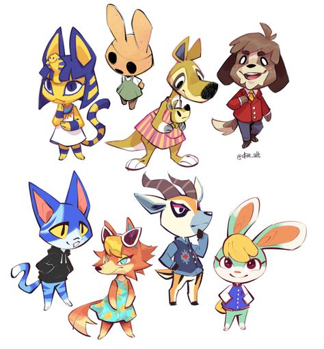 Animal Crossing Oc, Animal Crossing Fan Art, Animal Crossing Characters, Animal Crossing Villagers, Nintendo Art, Gesture Drawing, Animal Crossing Game, Animal Drawings, Animal Crossing