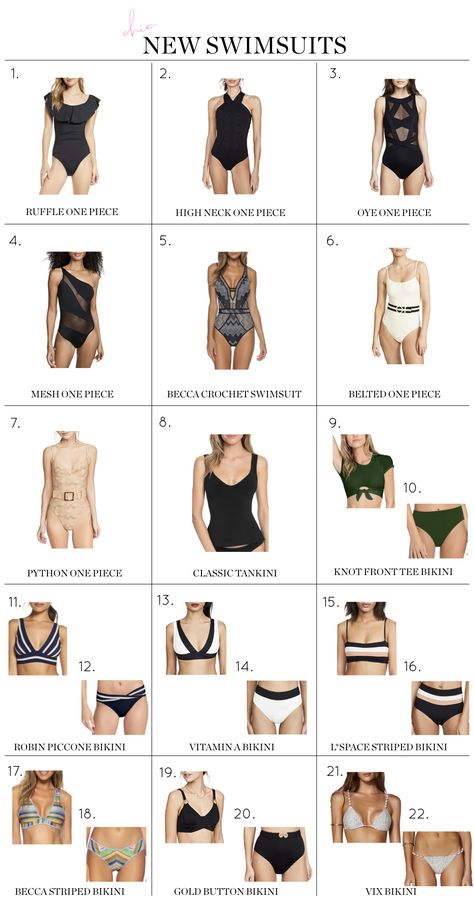 Sharing the best swimsuits for summer 2020, including everything from full coverage one-pieces to flattering bikinis and tankinis! Flattering Bikinis, Off The Shoulder Swimsuit, Busbee Style, Swimsuits 2020, Full Coverage Swimsuit, Summer Style Guide, Waist Cincher Corset, Swimsuit Brands, Stitch Fix Outfits