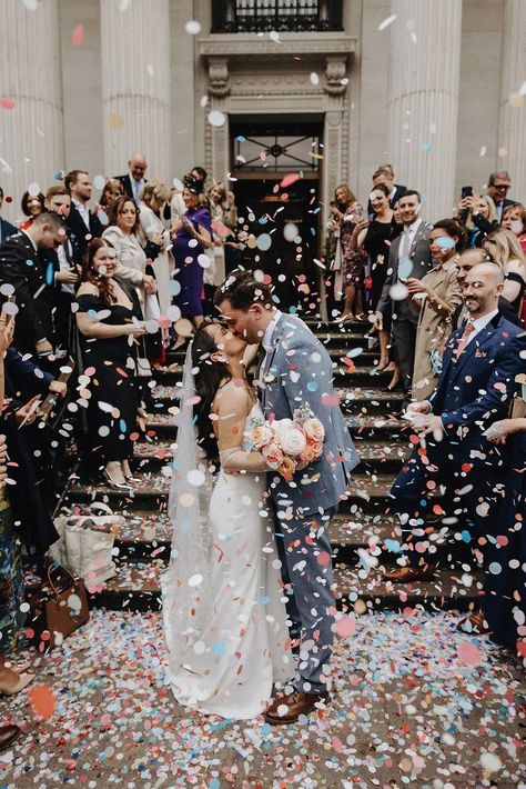 Old Marylebone Town Hall Wedding With Signature Cocktails & Pastel Florals Marylebone Town Hall Wedding, Old Marylebone Town Hall, Marylebone Town Hall, Girls Veiled, Town Hall Wedding, Wedding Newspaper, Garden Venue, Signature Cocktails, London Spring