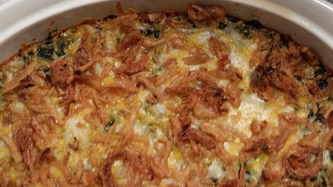 Grandma's Spinach Souffle Bake Recipe | Allrecipes Spinach Sufle Recipe, Veggie Casseroles, Spinach Souffle, Spinach Casserole, Vegetable Side Dish, Best Thanksgiving Recipes, Vegetable Casserole, Vegetable Side, Spinach Recipes