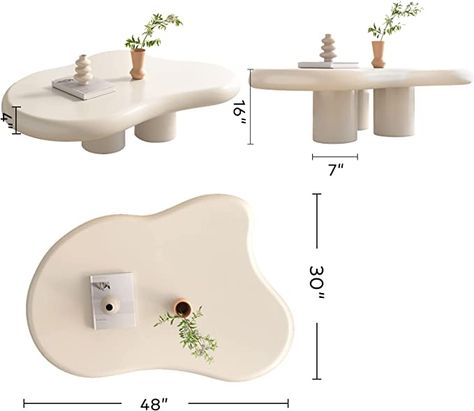 White Coffee Table Living Room, Small Living Room Table, Funky Coffee Tables, Hexagon Coffee Table, Bamboo Coffee Table, Wicker Coffee Table, Low Coffee Table, Furniture Details Design, Live Edge Coffee Table