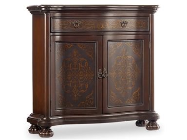 Crafted from hardwood solids and veneers with etched brass this hall chest is sure to please. Classic House Interior Design, Hooker Furniture Living Room, Hall Chest, Painted Jewelry Armoire, Accent Cabinets, Living Room Furnishings, Mid Century Modern Fabric, Seven Seas, Furniture Living Room