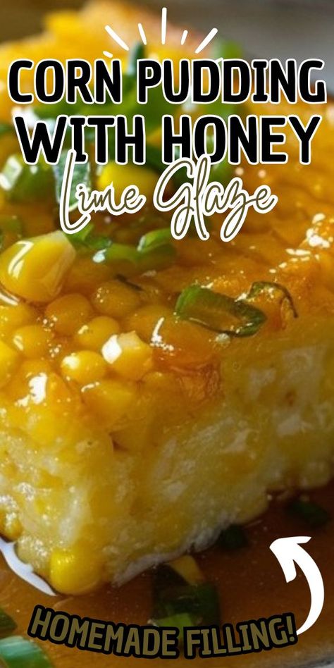 This butter-honey glazed cornbread is easy to make and hits all the right flavor notes. It's sweet and moist with the right amount of corn flavor. Corn Pudding With Honey Lime Glaze, Honey Glazed Corn Casserole, Creamy Corn Pudding Recipe, Corn Pie Recipe, Best Corn Recipe, Corn Pudding Recipe, Summer Suppers, Making Chili, Cornbread Pudding