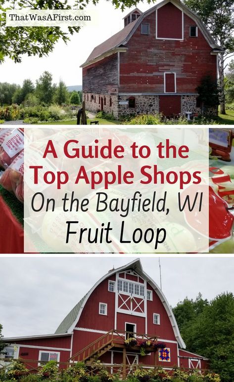 Visiting Bayfield, Wisconsin during apple season?  Here is your guide to the top apple shops on Bayfield's Fruit Loop.  #Wisconsin #appleorchard #thatwasafirst Michigan Living, Hiking Wisconsin, Bayfield Wi, Midwest Fall, Midwest Travel Destinations, Bayfield Wisconsin, Madeline Island, American Midwest, Wisconsin Vacation