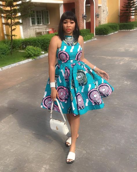 Get Your Ankara Goals Right With These Stylish And Fashionable Ankara Styles - Wedding Digest Naija Gown Ankara, African Ladies, Ankara Short Gown Styles, Ankara Dress Styles, Best African Dresses, African Fashion Designers, Short African Dresses, Ankara Gown Styles, Short Dress Styles