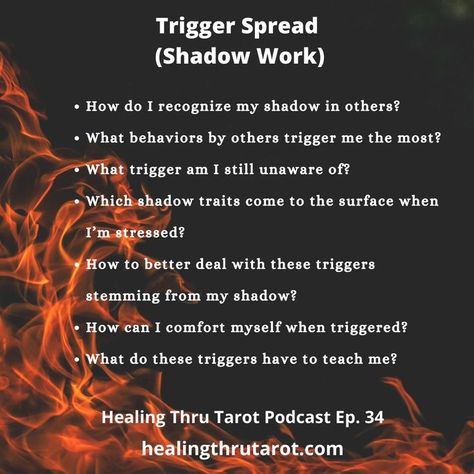 Identifying Triggers, Spiritual Awakening Higher Consciousness, Shadow Work Spiritual, Work Review, Pagan Spirituality, Tarot Guide, Tarot Tips, Tarot Spread, Inner Child Healing