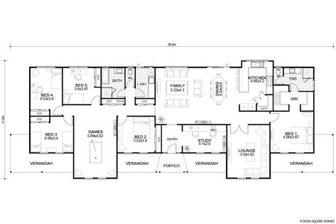 Large Family House Plan, Modern Queenslander, Country Builders, Castle Plans, Queenslander House, Plans Architecture, Country Homes, House Map, Family House Plans