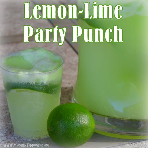 Mom On Timeout: Lemon-Lime "HULK" Party Punch {#Recipe} Green Rum Punch, Lemon Lime Punch, Lime Sorbet Punch, Pond Punch Recipe Green, St Patrick’s Day Punch Kids, Lime Sherbert Punch With Pineapple Juice, Hulk Punch, Party Punch Recipe, Birthday Toast