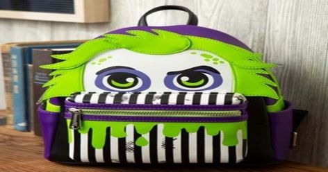 Beetlejuice Loungefly, Horror Shoes, Beetlejuice Gifts, Beetlejuice Stuff, Loungefly Collection, Tiny Backpack, Disney Bags Backpacks, Small Backpacks, Loungefly Mini Backpack