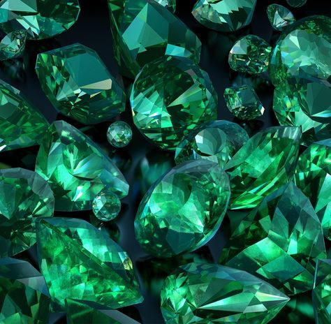 Showcase and discover creative work on the world's leading online platform for creative industries. Dark Green Aesthetic, Crystal Aesthetic, Slytherin Aesthetic, Pretty Rocks, Emerald Color, Emerald Stone, Green Glitter, Green Gemstones, Green Wallpaper