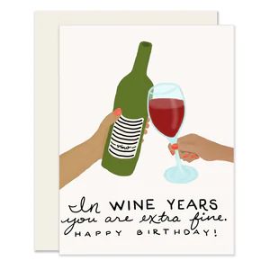 Birthday – Slightly Stationery Wine Birthday Cards Funny, Wine Birthday Cards, Birthday Wine, Letterpress Cards, Stationary Cards, Handwritten Notes, Wine Humor, A2 Size, Block Lettering