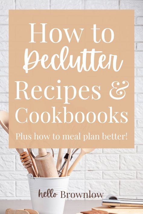 Declutter recipes and cookbooks using this simple method that also helps you meal plan better! #recipeorganization #cookbookorganization #kitchendeclutter Cookbook Organization, Declutter Kitchen, Heirloom Recipes, How To Declutter, Handwritten Recipes, Food Network Magazine, Recipe Binder, Recipe Organization, Spaghetti And Meatballs