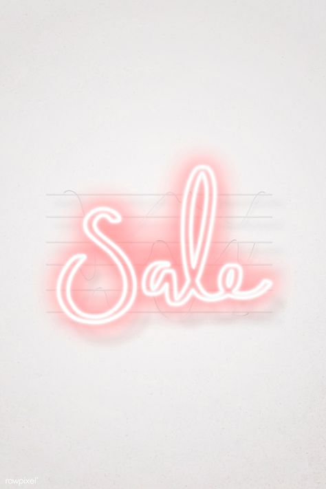 Pink sale neon sign vector | premium image by rawpixel.com / Aew Pink Neon Lights, Whatsapp Logo, Sale Image, Small Business Quotes, Body Shop At Home, Sale Logo, Sale Sign, Neon Words, Instagram Graphics