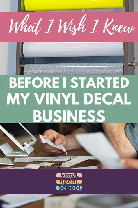 Starting A Vinyl Craft Business // Starting A Vinyl Decal Business // Starting Your Own Vinyl Business // Vinyl Business Ideas // Cricut Business Ideas Cricut Business Ideas, Decal Business, Vinyl Business, Cricut Business, Vinyl Board, How To Use Cricut, Cricut Explore Projects, Stuck On You, Side Business