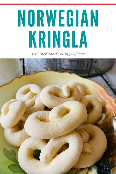 Norwegian Kringla Cookies, Kiffles Recipe Christmas, Kringle Recipe Norwegian, Kringla Cookies Recipe, Norwegian Baking Recipes, Krumkake Recipe Norwegian Christmas, Norwegian Kringle Recipe, Authentic Norwegian Recipes, Kringla Recipe Norwegian