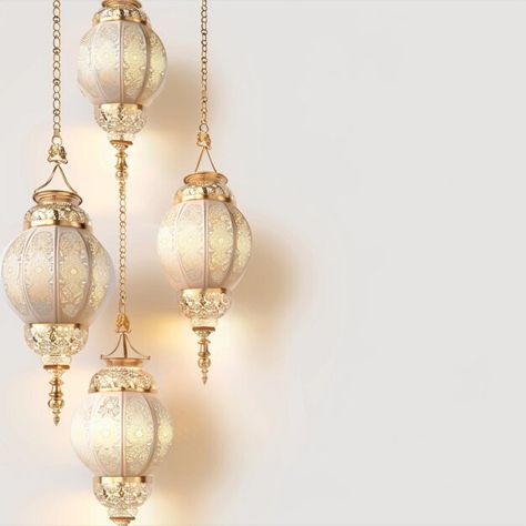 Photo ramadan lantern in gold and white ... | Premium Photo #Freepik #photo