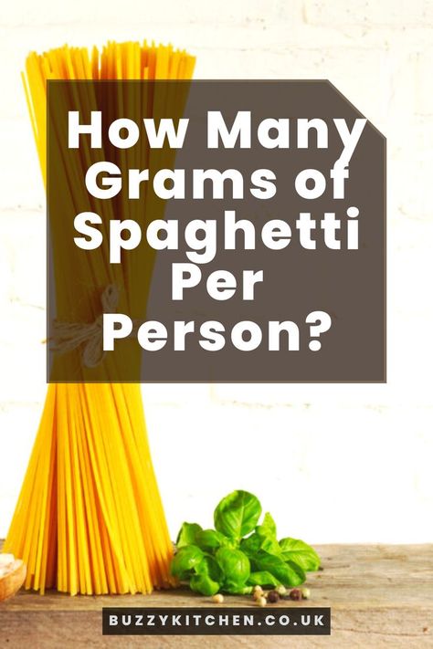 Not sure how many grams of spaghetti per person to cook? I’ve got the answers you’re looking for, plus a few pasta cooking & storage tips n’ tricks >>> Buzzy Kitchen | Pasta Ideas | Pasta Portion Sizes | How Much Spaghetti? Pasta Portion Size, Food Portion Sizes, Pasta Ideas, Storage Tips, Portion Sizes, How To Cook Pasta, Helpful Hints, How Many, Side Dishes