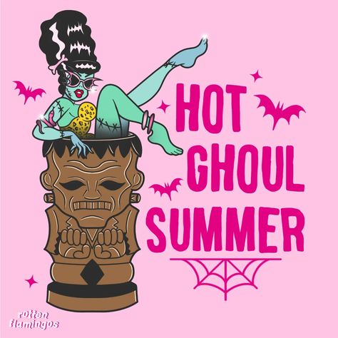 Rotten Flamingos LTD on Instagram: “🩷💀🌞🍹 Hot Ghoul Summer Pending 🍹🌞💀🩷 . I am choosing to live is willful ignorance & ignore the fact it's meant to rain all week 🙃🌧…” Experimental Makeup, Halloween Uk, Las Vegas Bachelorette, Summer Tattoo, Summer Goth, Fiction Idea, Scenery Background, Traditional Tattoo Art, Smart Auto