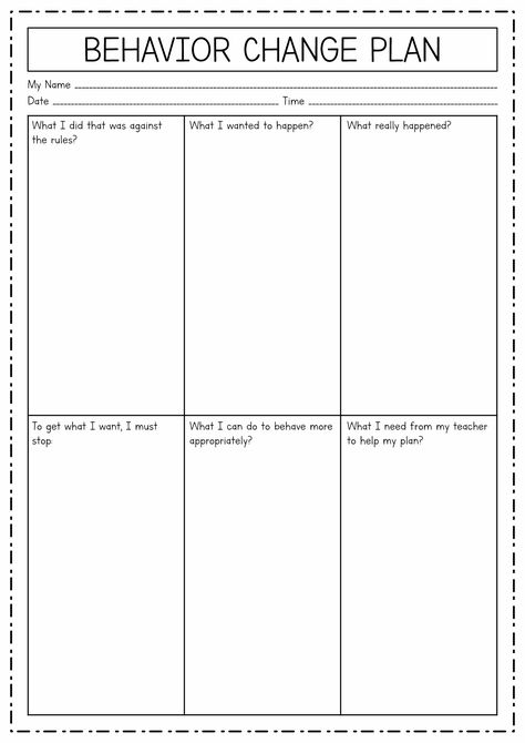 Behavior Change Worksheets Addictive Behavior Worksheets, Behavior Change Worksheet, In School Suspension Worksheets, Behavior Change Plan, Motivational Worksheets, Counseling Brochure, Accountability Worksheets, Discipline Routine, Change Worksheet