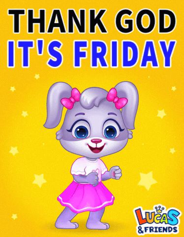 Happy Friday Gif, Thank God Its Friday, Friday Gif, Free Educational Apps, Friday Dance, Bunny Stuff, Good Morning Coffee Gif, Celebration Balloons, Its Friday