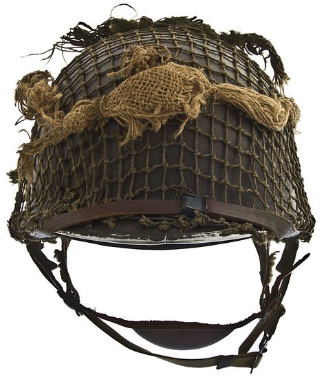 U.S. WWII Paratrooper Helmet Montague Paratrooper, Wwi Helmet, M1 Helmet, Easy Company, Military Headgear, Army Helmet, Wwii Uniforms, Ww2 Uniforms, 101st Airborne