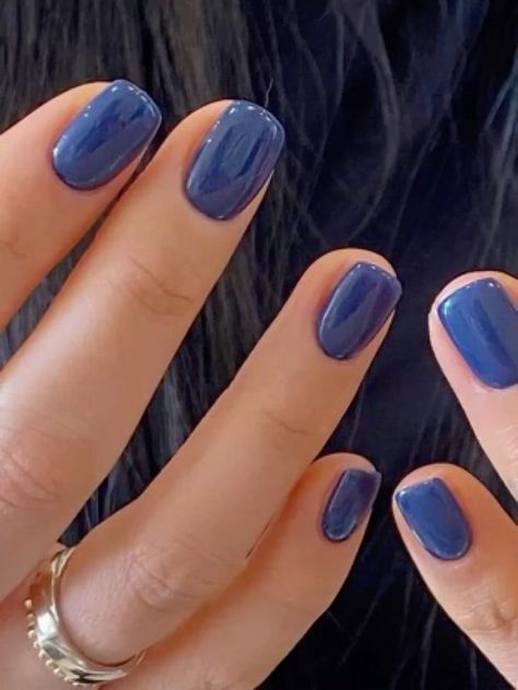 Basic Nails Ideas, Emerald Green And Royal Blue, Moody Neutrals, Royal Blue Nails Designs, Classic Nail Designs, Colors For 2024, Subtle Nail Art, Summer Nail Colors, Blue Gel Nails