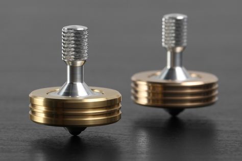 Fellhoelter Spinning Pocket Tops - Massdrop Metalwork Projects, Metal Lathes, Metal Lathe Projects, Machine Shop Projects, Handmade Tops, Old Pocket Watches, Machining Metal Projects, Welding Ideas, Spinning Tops