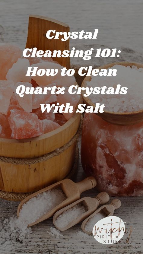 How To Clean Quartz, Salt Water Cleanse, Salt Cleanse, Crystal Cleansing, Best Cleanse, How To Clean Crystals, Cleansing Crystals, Salt Scrub, Organic Health