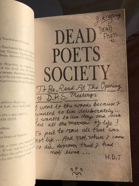 Dead Poets Society Book, Oh Captain My Captain, Captain My Captain, Perks Of Being A Wallflower, Dead Poets Society, Book Annotation, D P, Clipuri Video, Film Serie