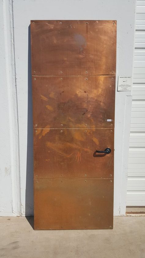 Copper Front Door, Copper Door, Loft Door, Folding Patio Doors, Tribeca Nyc, Windows Shutters, Salvaged Doors, Steel Entry Doors, Industrial Door